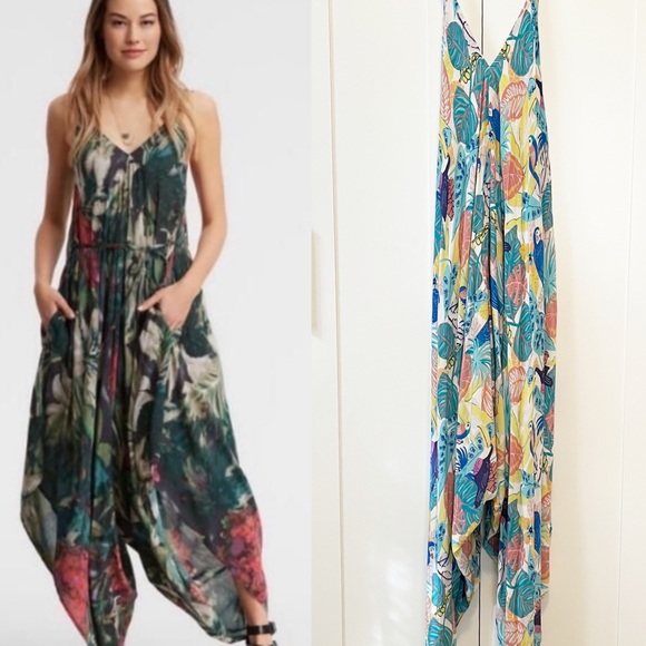 Cost Plus World Market Pants & Jumpsuits Cost Plus World Market Tropical Print Harem